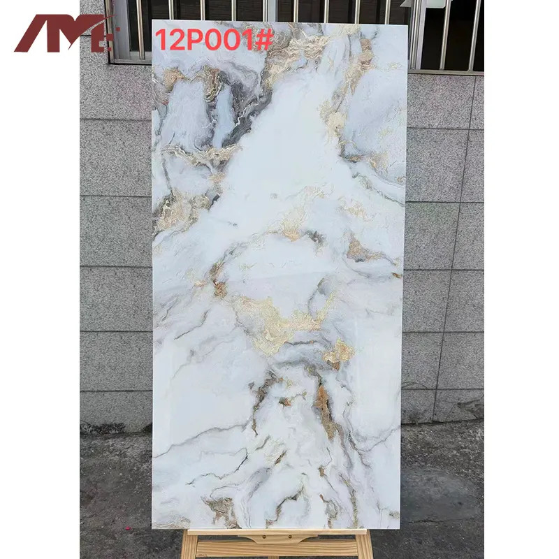 Marble-Look Glossy Porcelain Wall And Floor Tile 600x1200mm