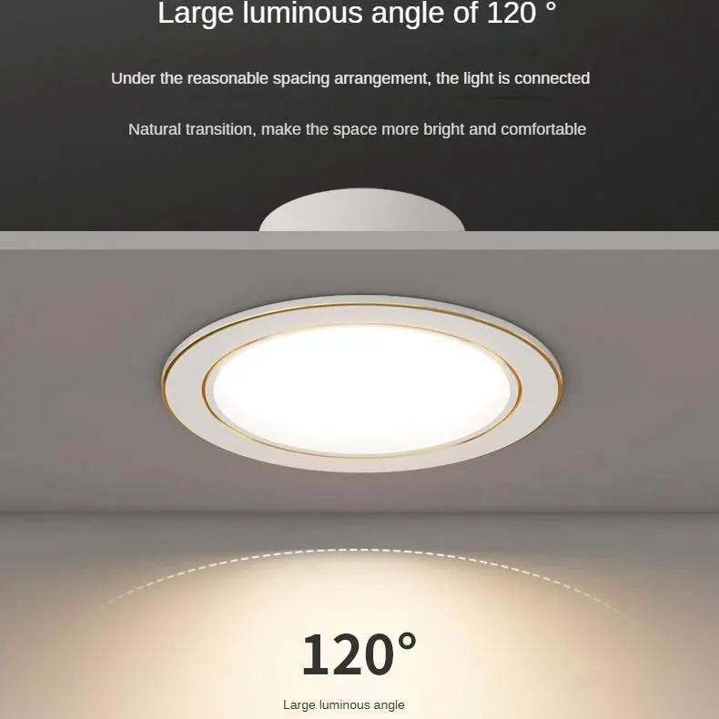 Anti-Glare LED Downlight For Offices And Hotels