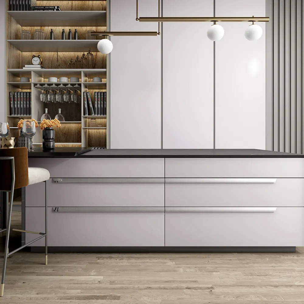 Marble-Look Gray Ceramic Wall And Floor Tile 1600x3200mm