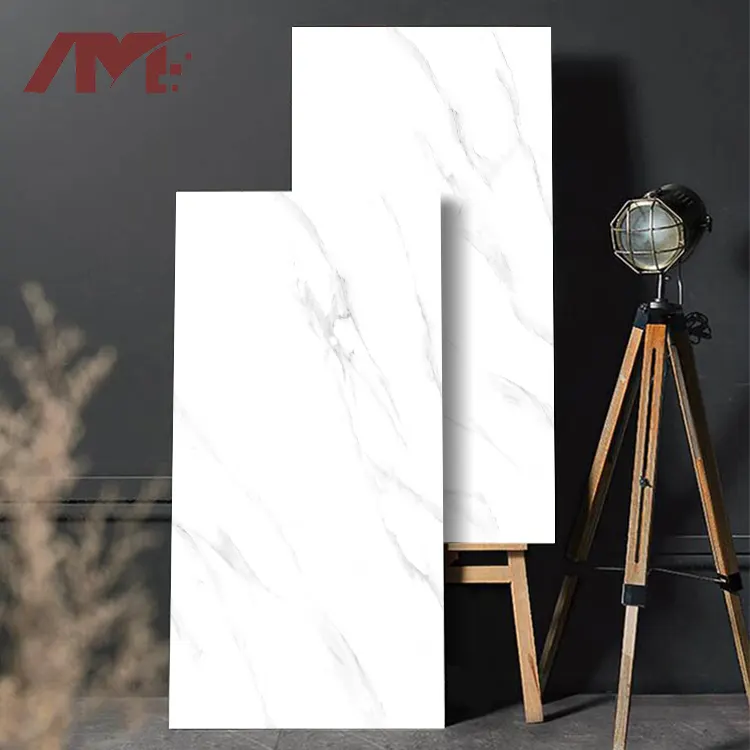 Calacatta Polished Sintered Stone Slab 750x1500mm product sample