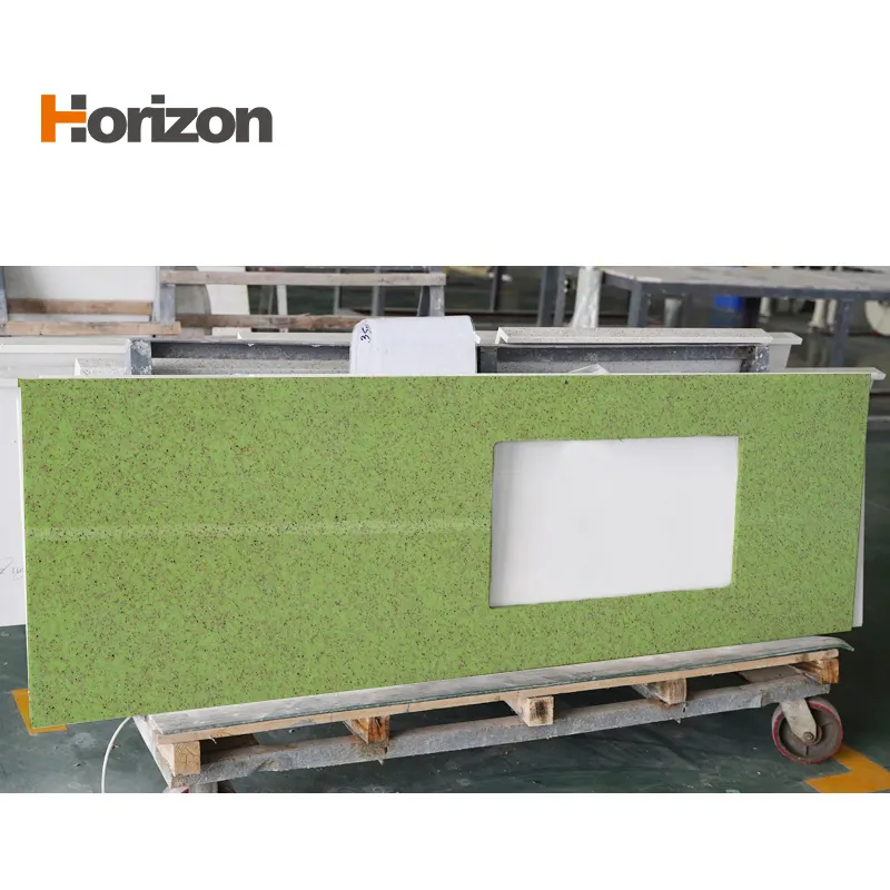 Calacatta Green Engineered Quartz Slab 3200x1600mm