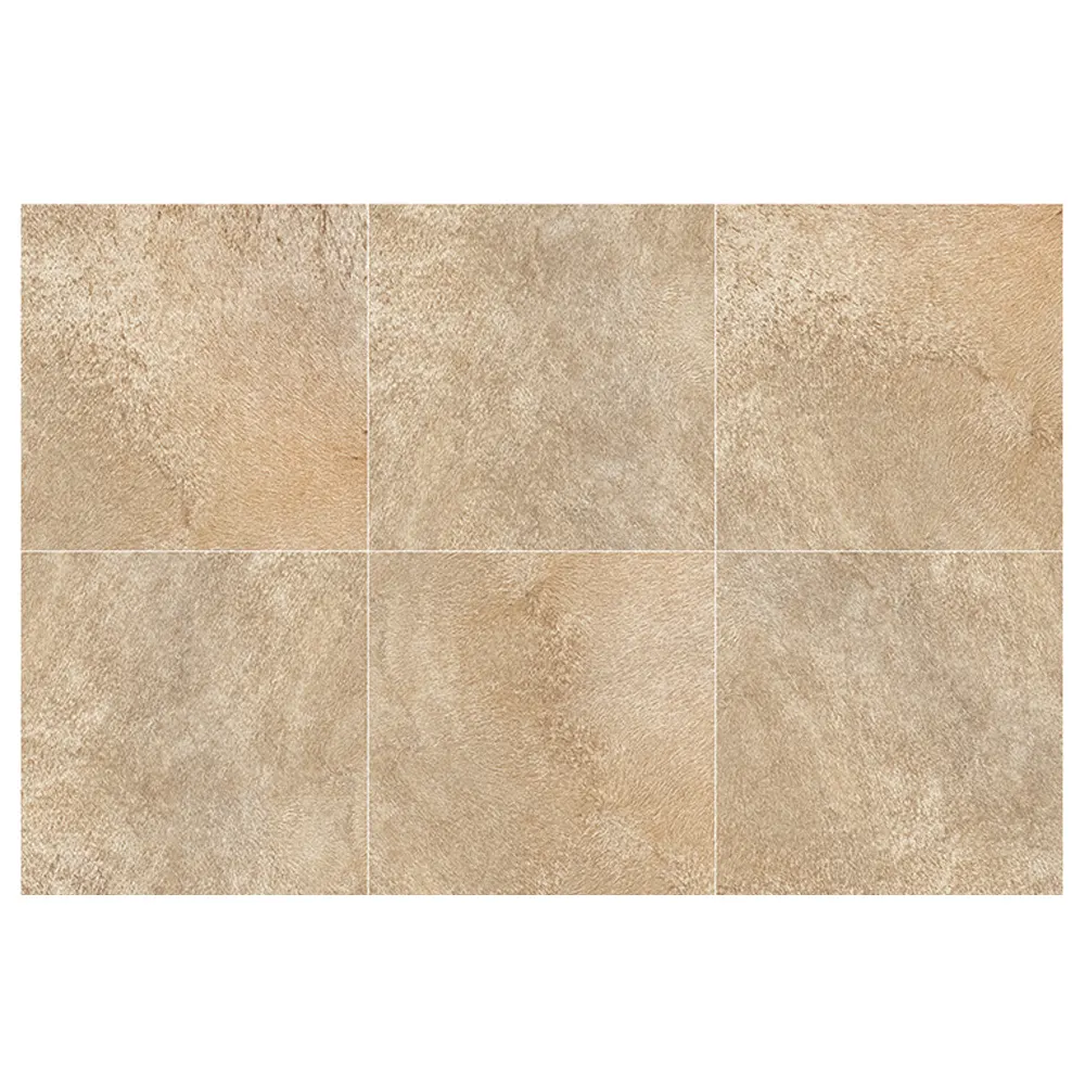 Non-Slip Wood-Look Glazed Porcelain Floor Tile 600x600mm