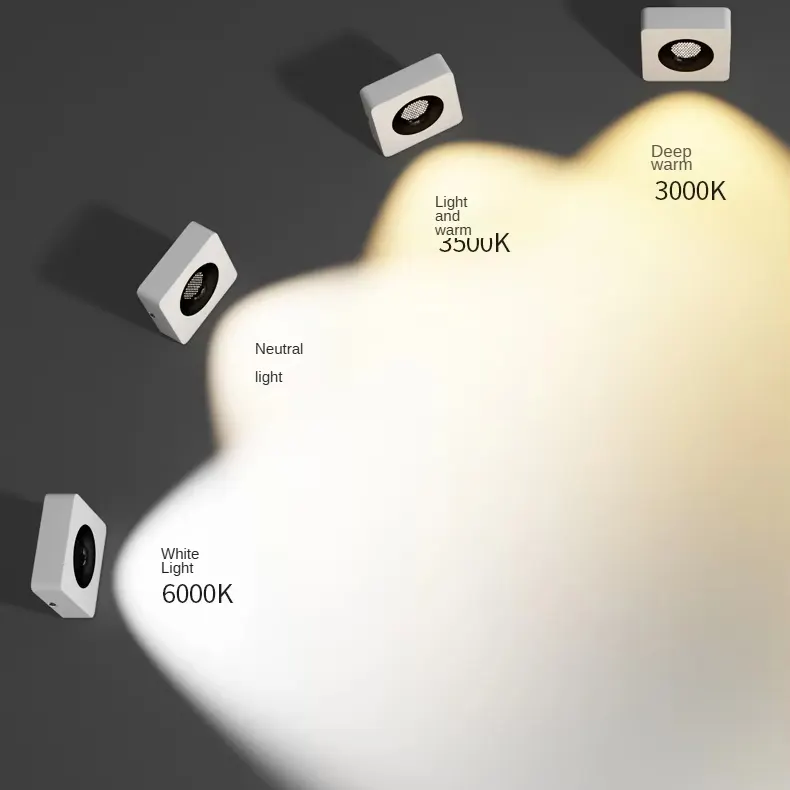 Anti-Glare Surface-Mounted Aluminum LED Downlight Black/White 9-36W