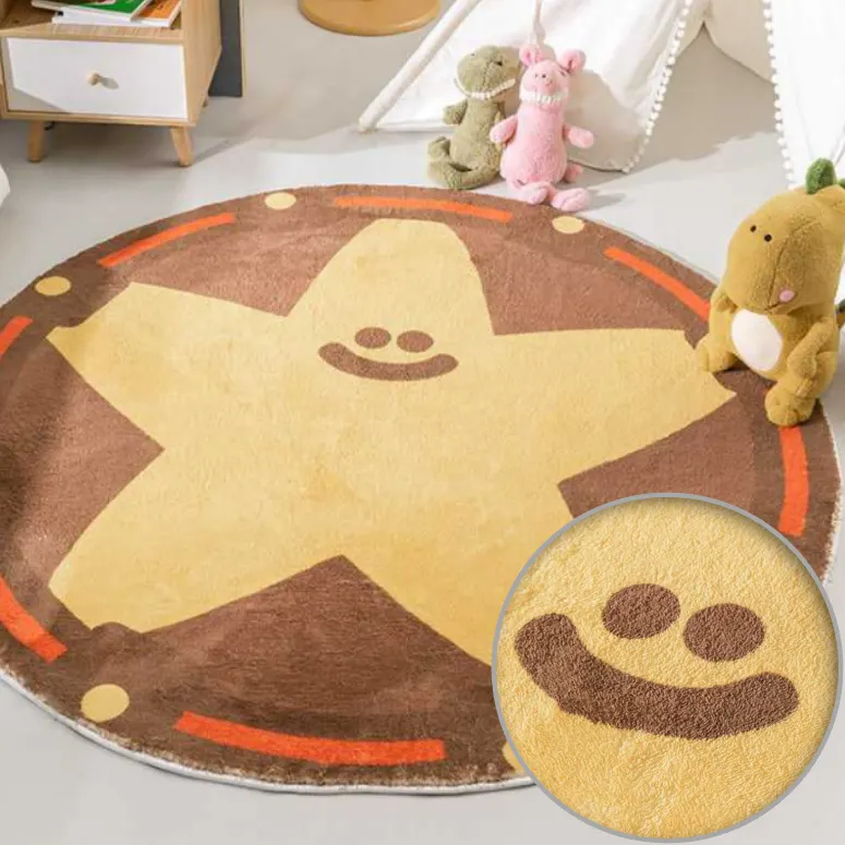 Polyester Area Rug 40x60cm With Rubber Backing
