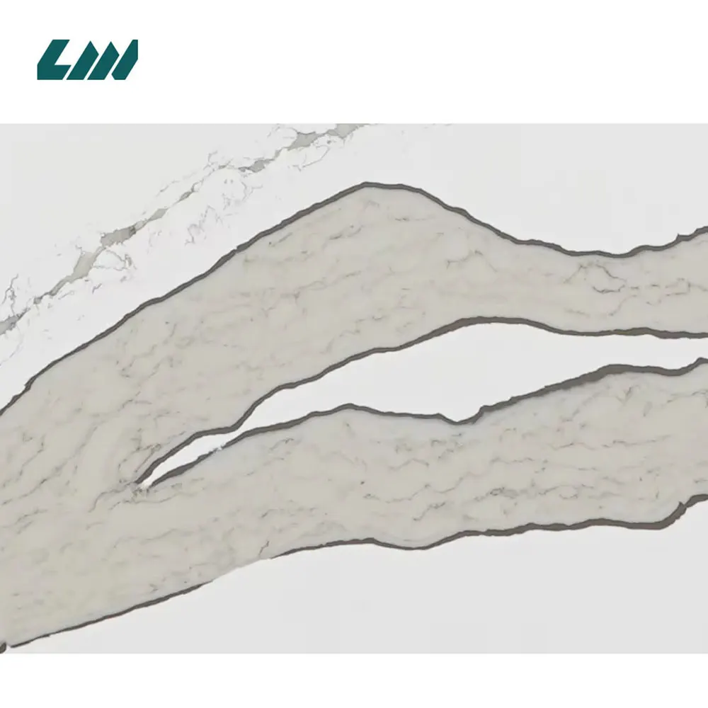 Jade-Look White Engineered Quartz Slab 3200x1600mm