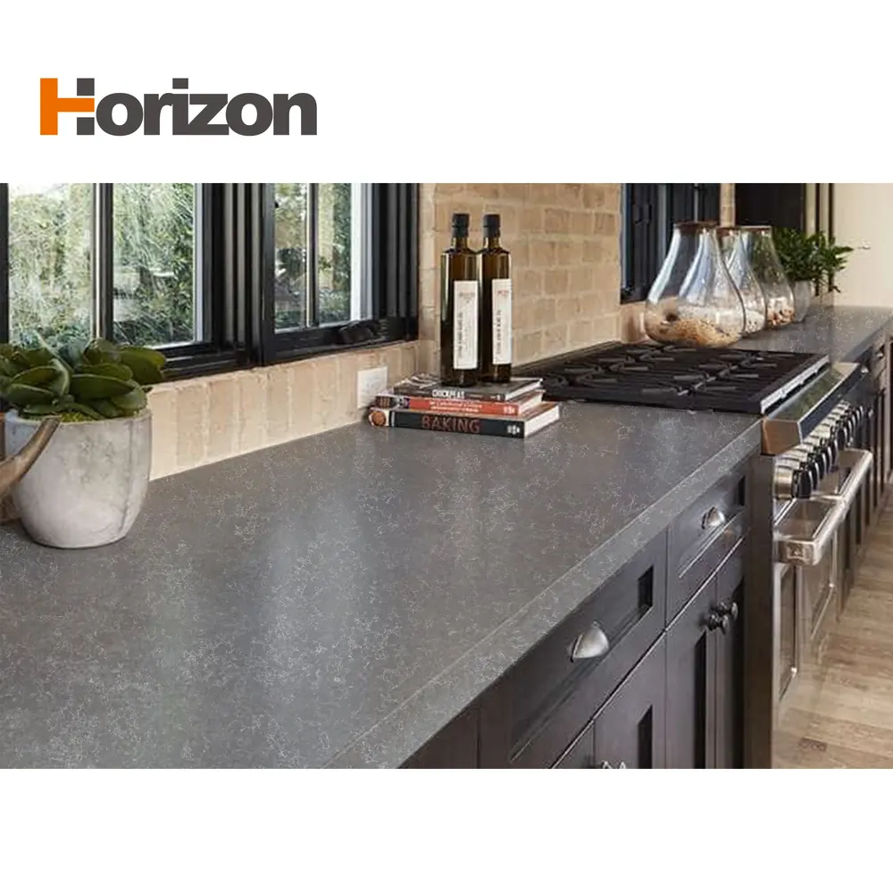 Black Engineered Quartz Slab 3200x1600mm