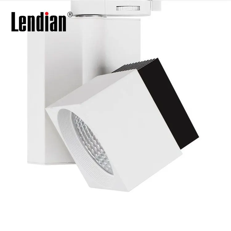 Aluminum COB LED Track Spotlight Black 20-35W