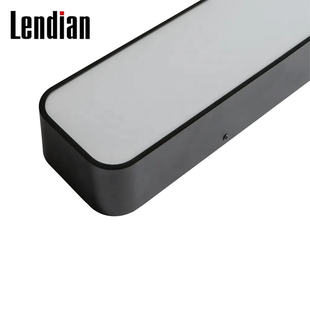 Recessed Rectangular Aluminum LED Panel Light Black/White 25/45W 220V