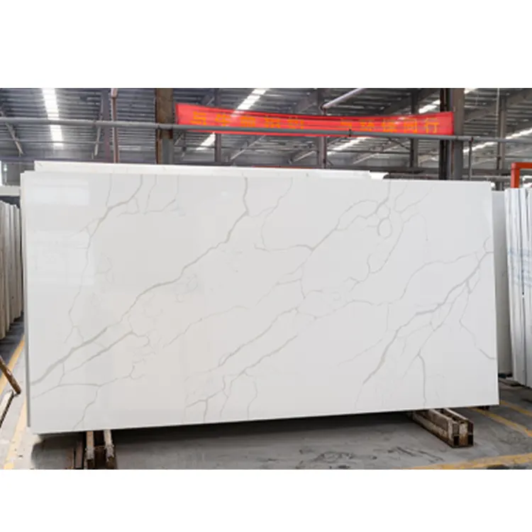 White Engineered Quartz Slab 3200x1600mm