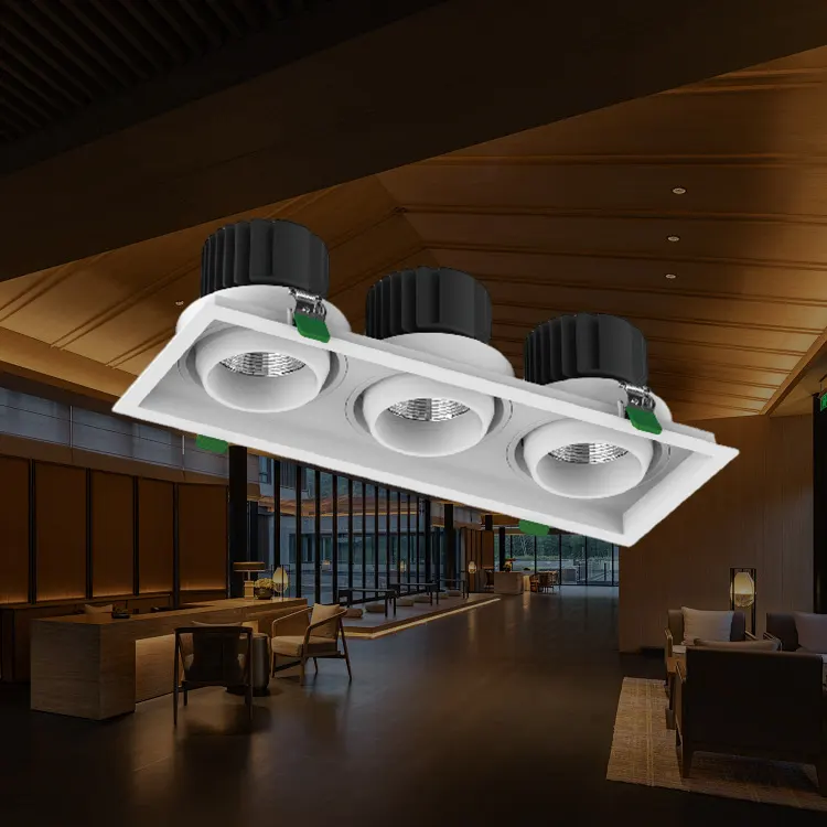 Square Aluminum LED Downlight 24-32W