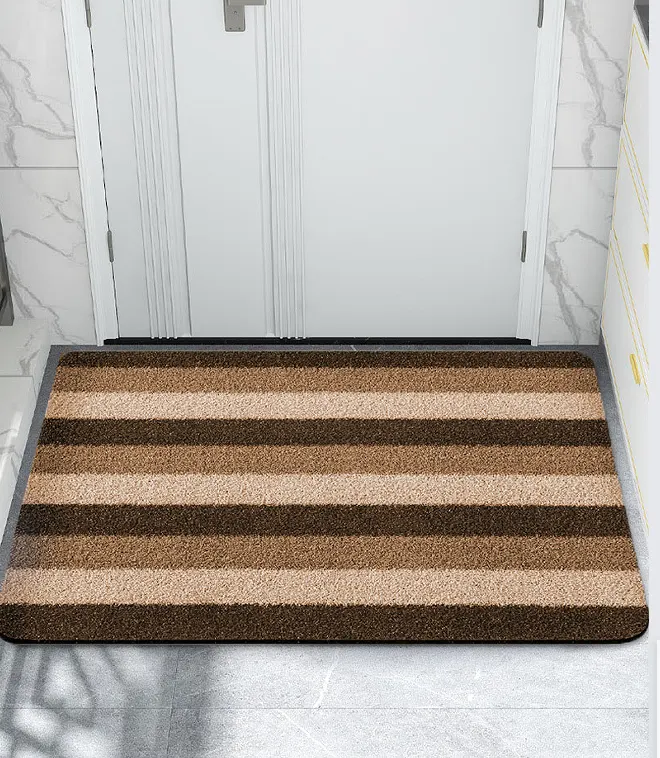PVC Grass-Fiber Entrance Mat With PVC Backing