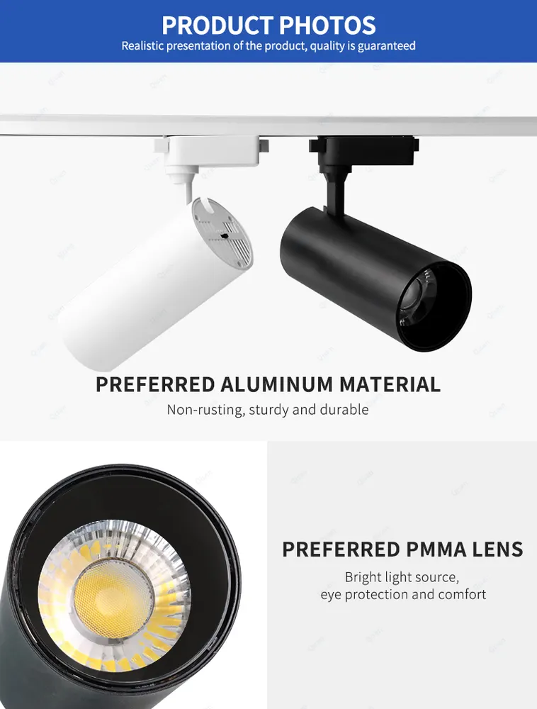 Aluminum LED Track Spotlight 20W