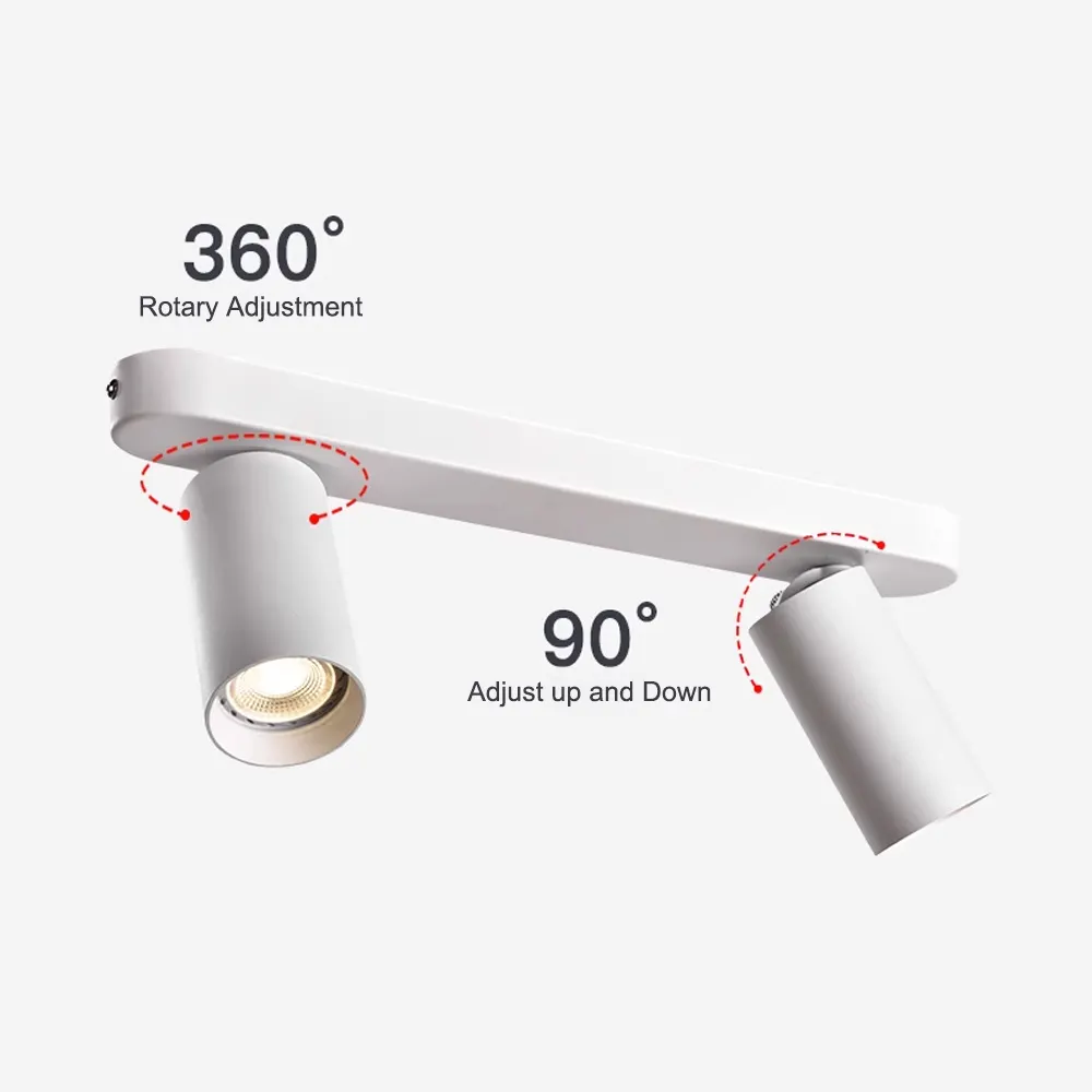 Surface-Mounted Aluminum Track Spotlight Housing GU10