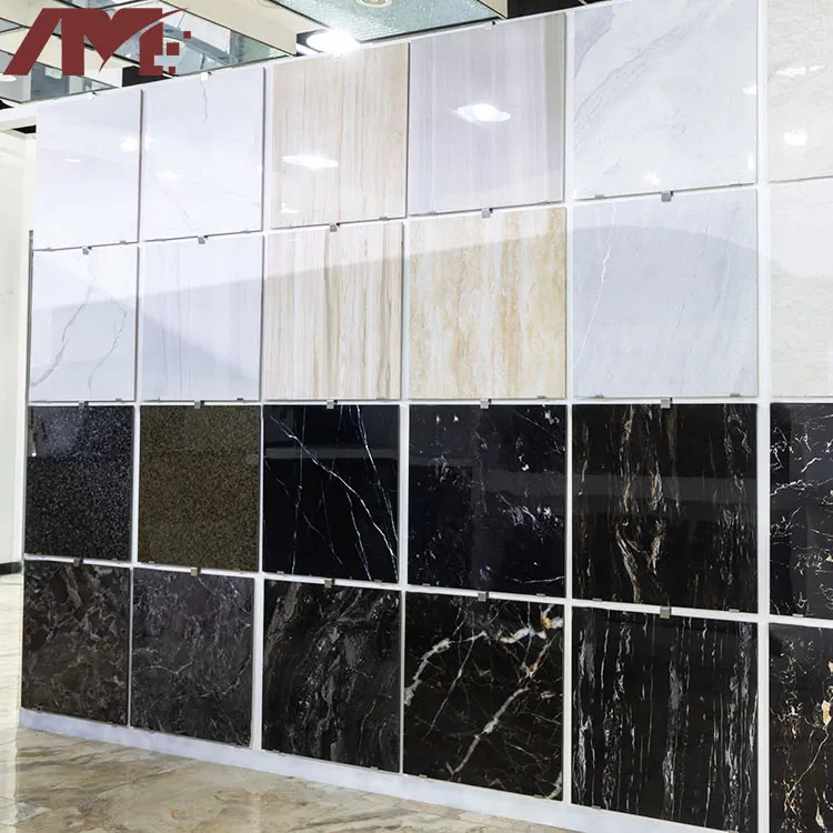 Stone-Look Beige Polished Porcelain Floor Tile 600x600mm
