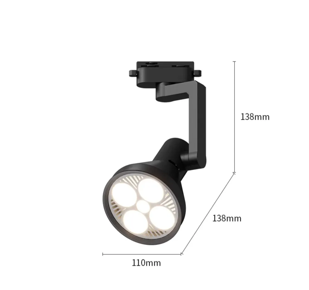 Aluminum LED Track Spotlight 25-45W