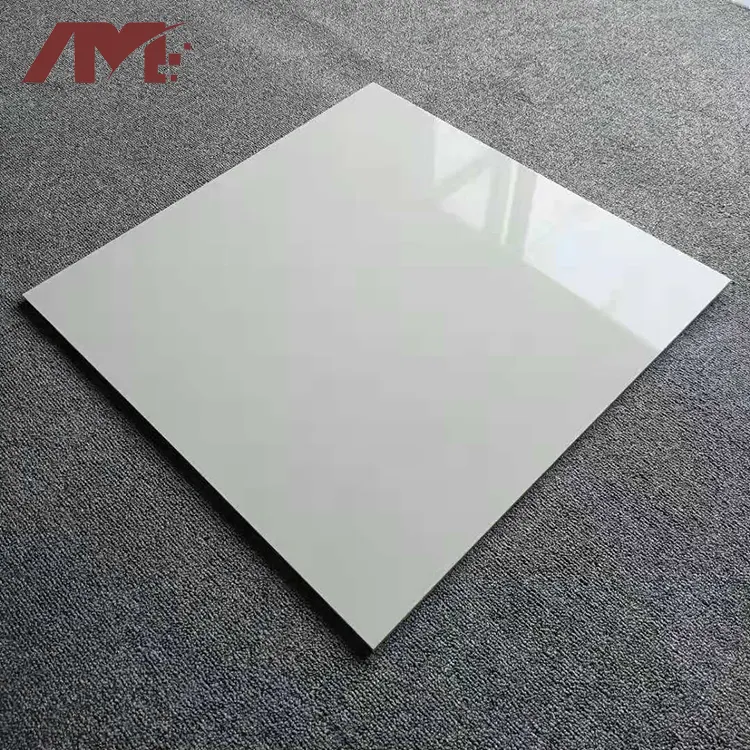 Black/White Glossy Porcelain Floor Tile 600x600mm