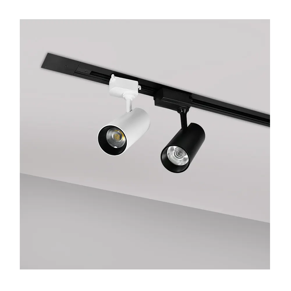 Anti-Glare Aluminum COB LED Track Spotlight 12-40W 3000K/4000K/6000K
