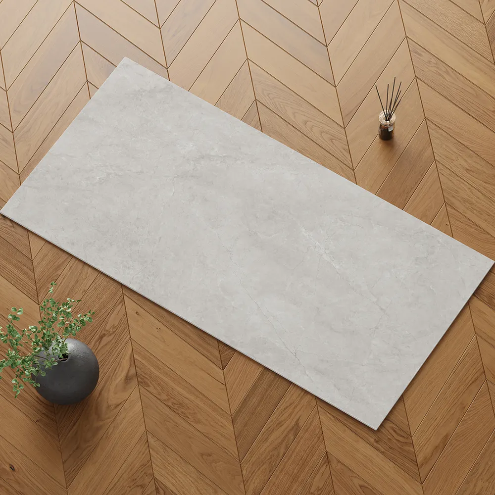 Stone-Look Polished Porcelain Floor Tile 750x1500mm