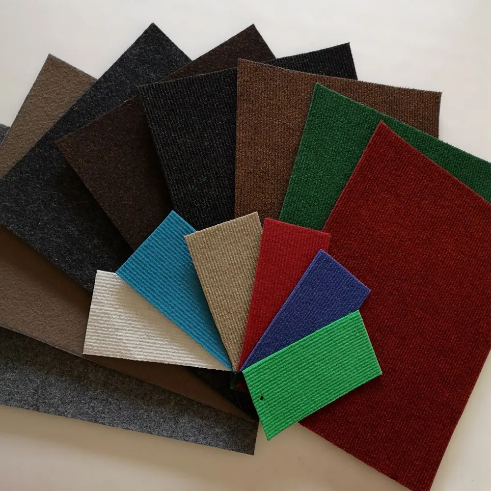 Nonwoven Needle-Punched Ribbed Polyester Exhibition And Event Carpet