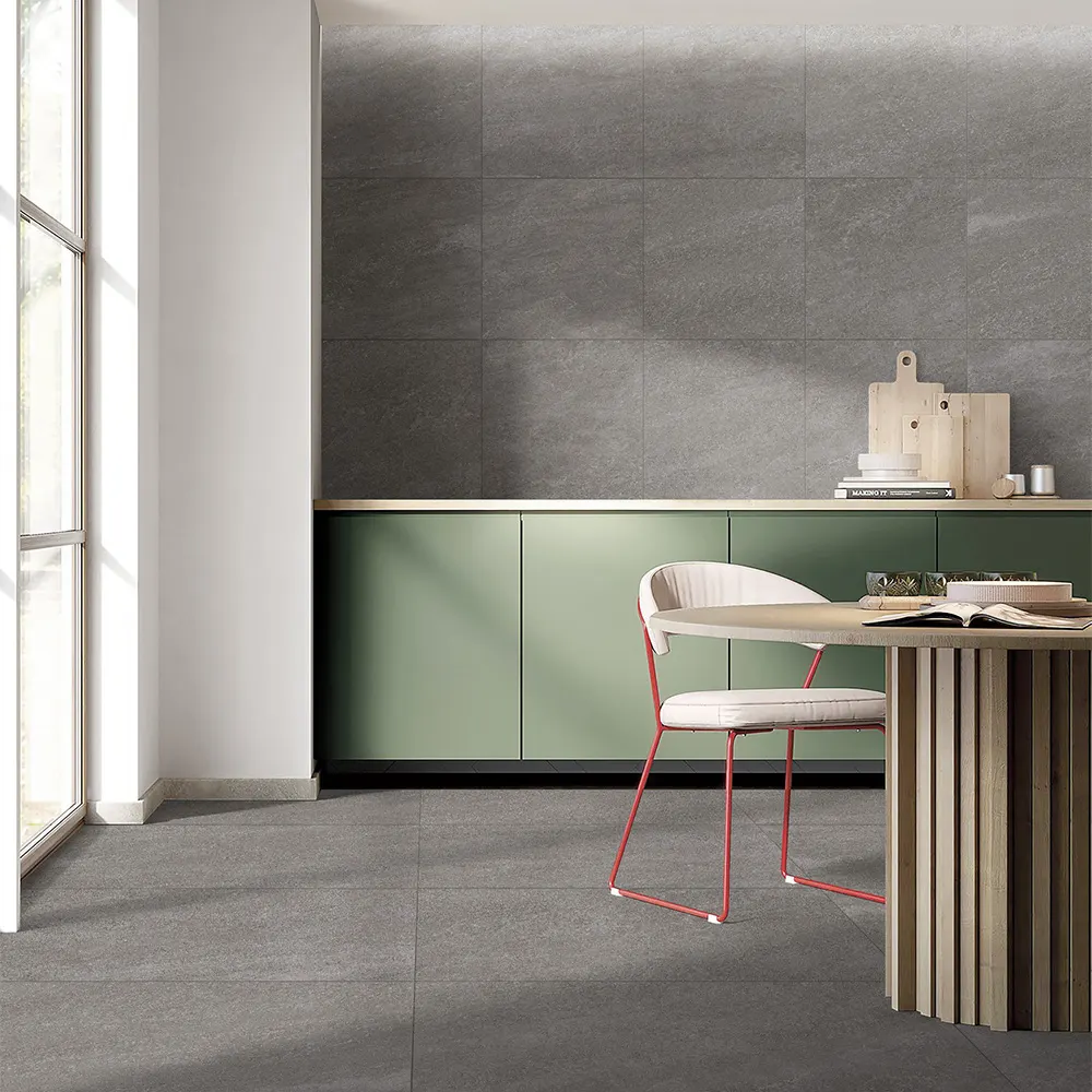 Non-Slip Stone-Look Matte Ceramic Floor Tile 600x600mm/60x60cm