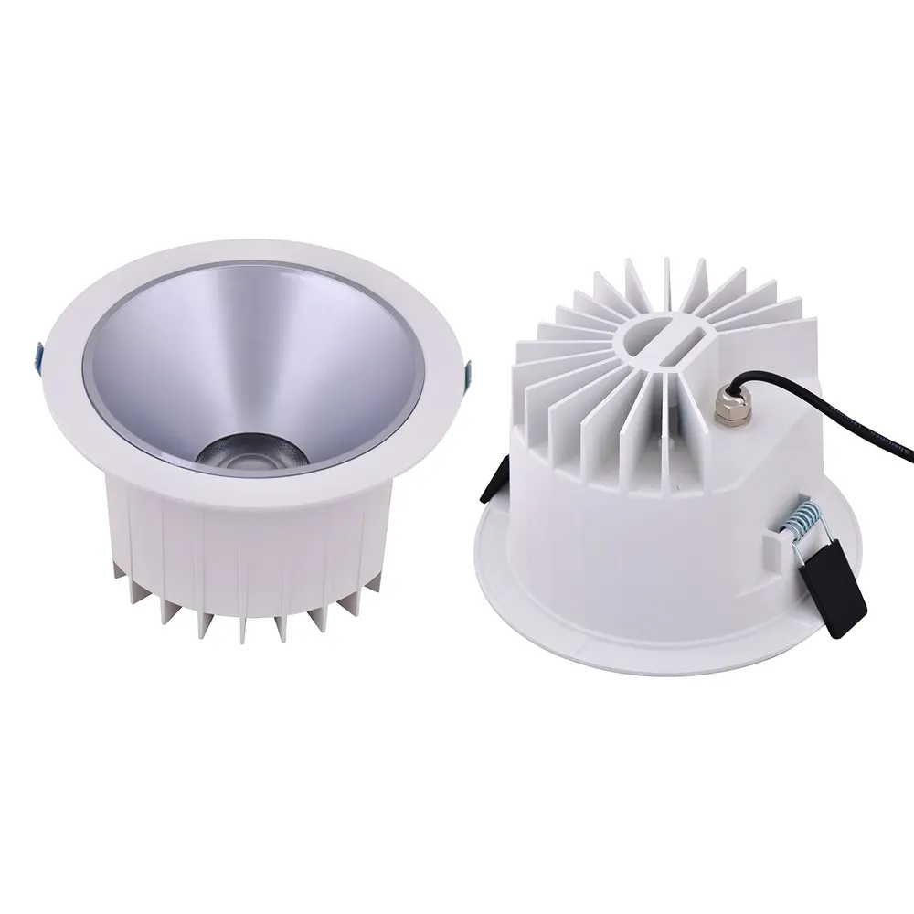 Anti-Glare Recessed Aluminum LED Downlight 10W IP65 3CCT Selectable