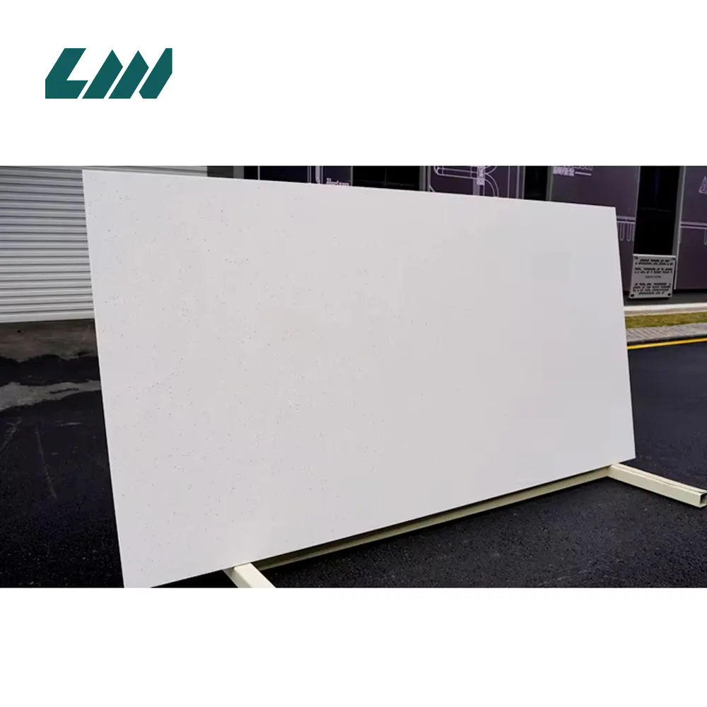 Jade-Look White Engineered Quartz Slab 3200x1600mm