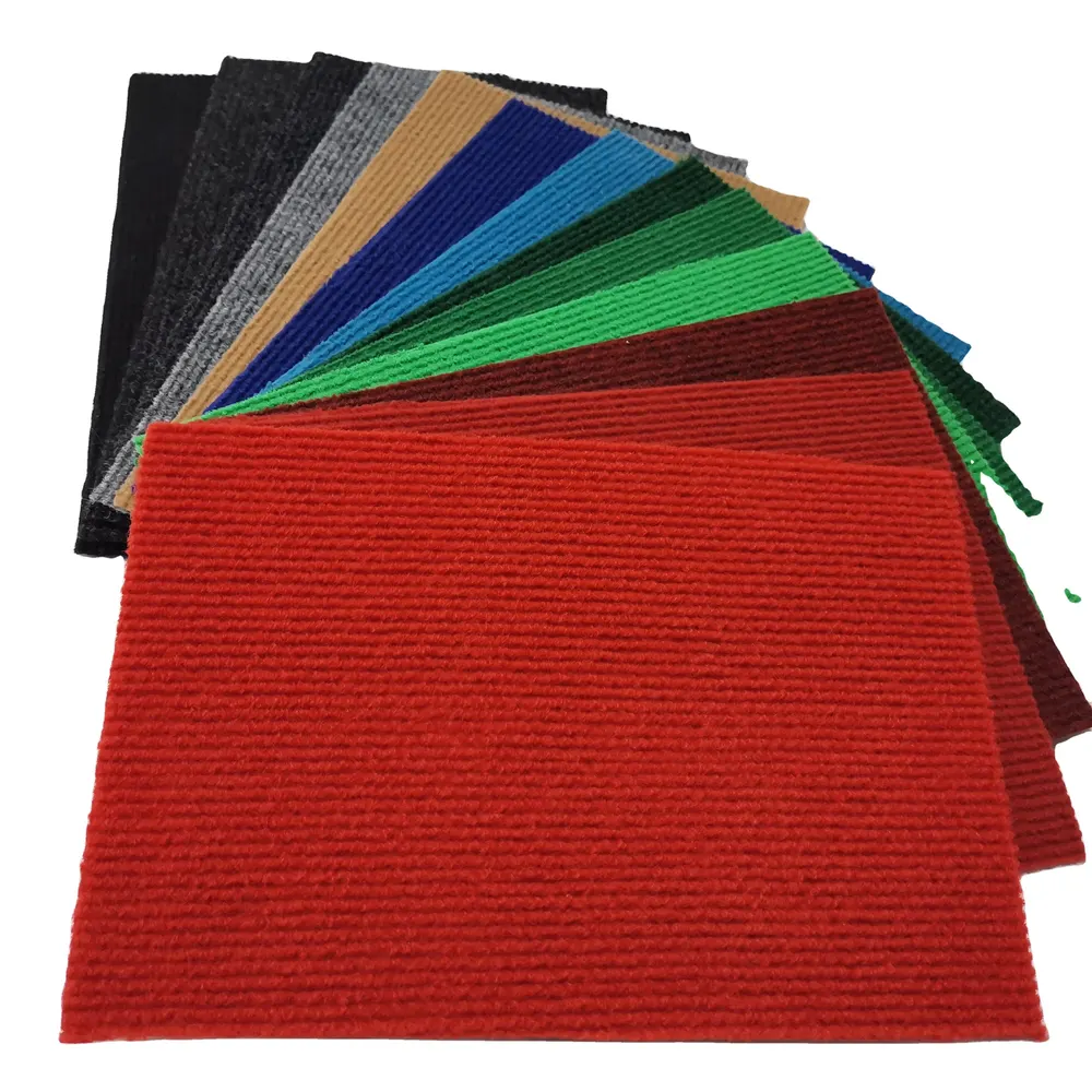 Needle-Punched Red Polyester Carpet Roll 2-6mm Thick
