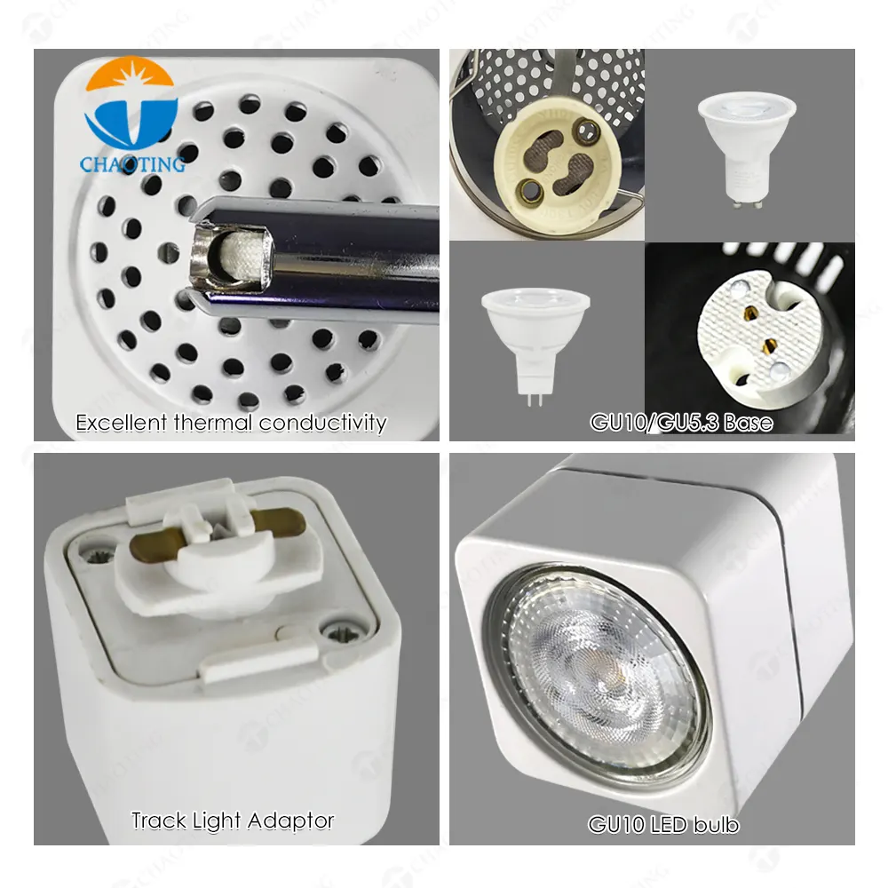 Aluminum Track Spotlight Housing MR16/GU10