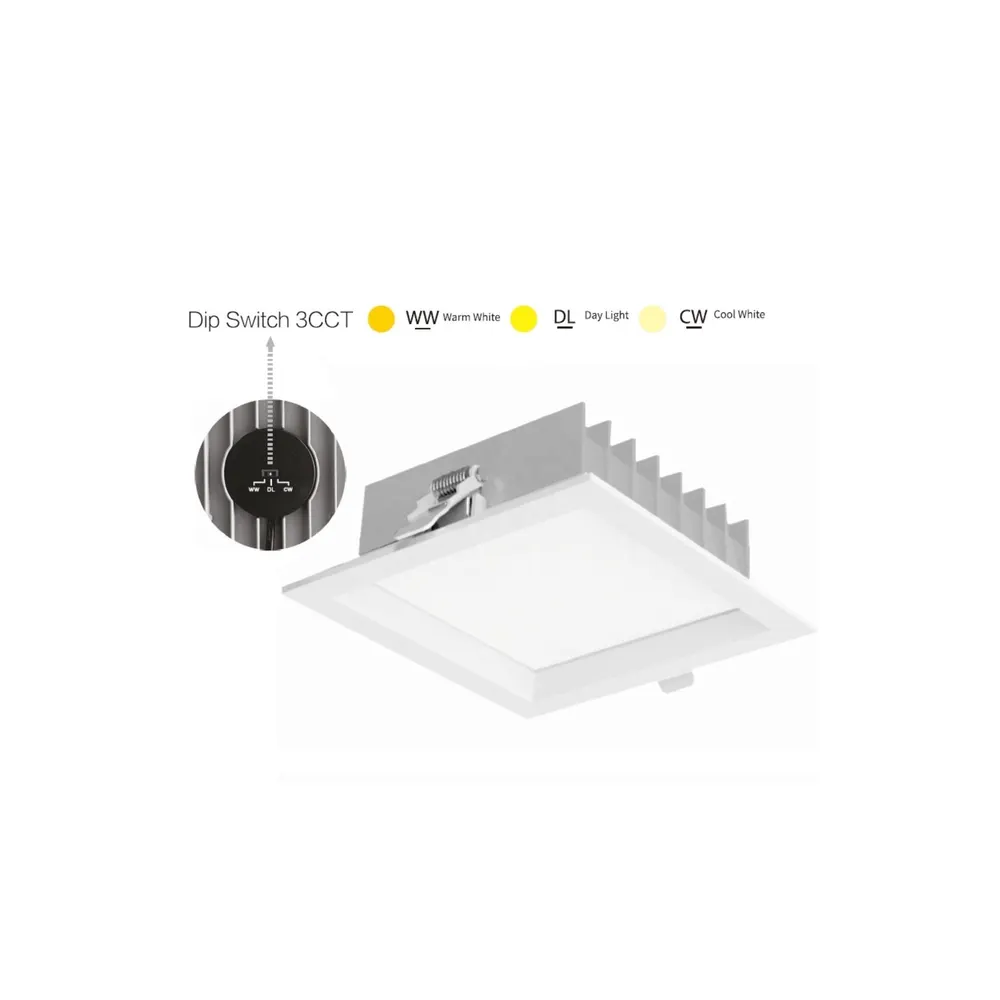 Tuya Smart Recessed Square LED Panel Light 9-45W