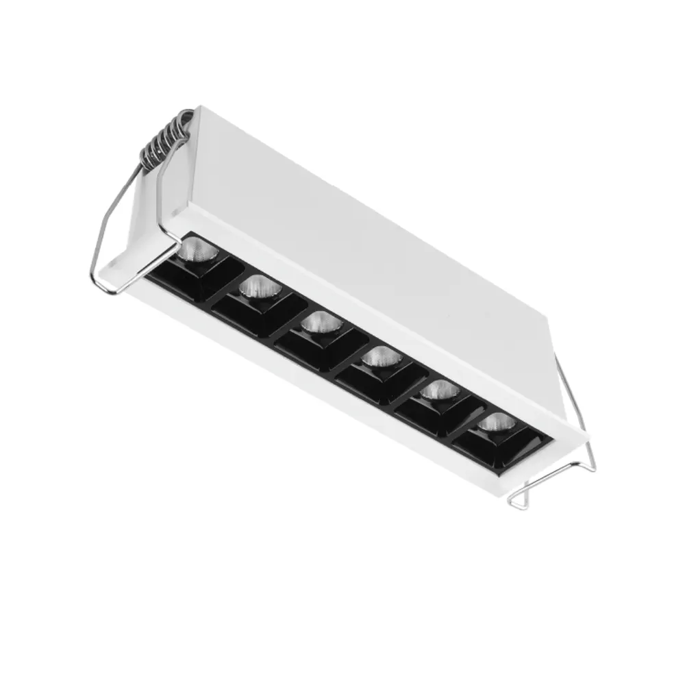 Recessed Square Aluminum LED Grille Spotlight 6-20W