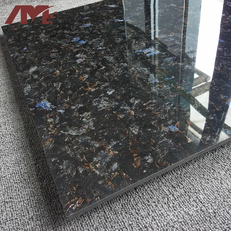 Stone-Look Glossy Porcelain Floor Tile 600x600mm