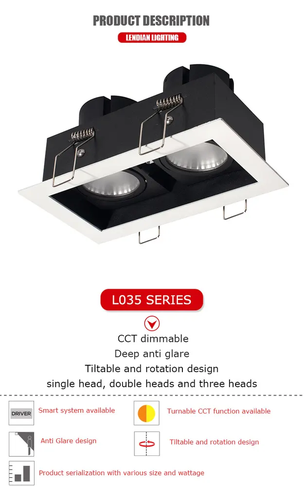 Recessed LED Downlight 12-70W
