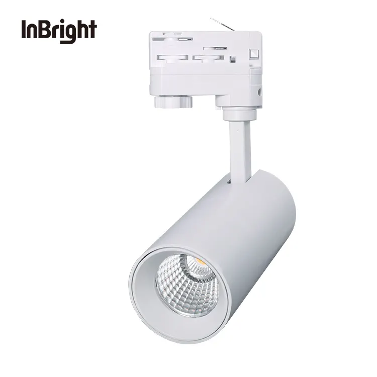 Adjustable Aluminum COB LED Track Spotlight 12-36W For 2-Wire Track product sample