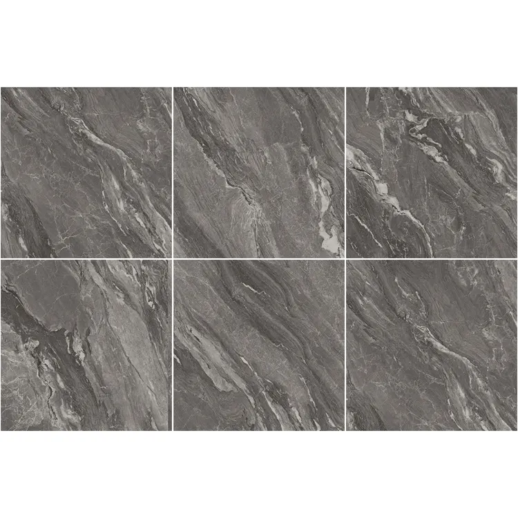 Marble-Look Polished Porcelain Wall And Floor Tile 600x600mm