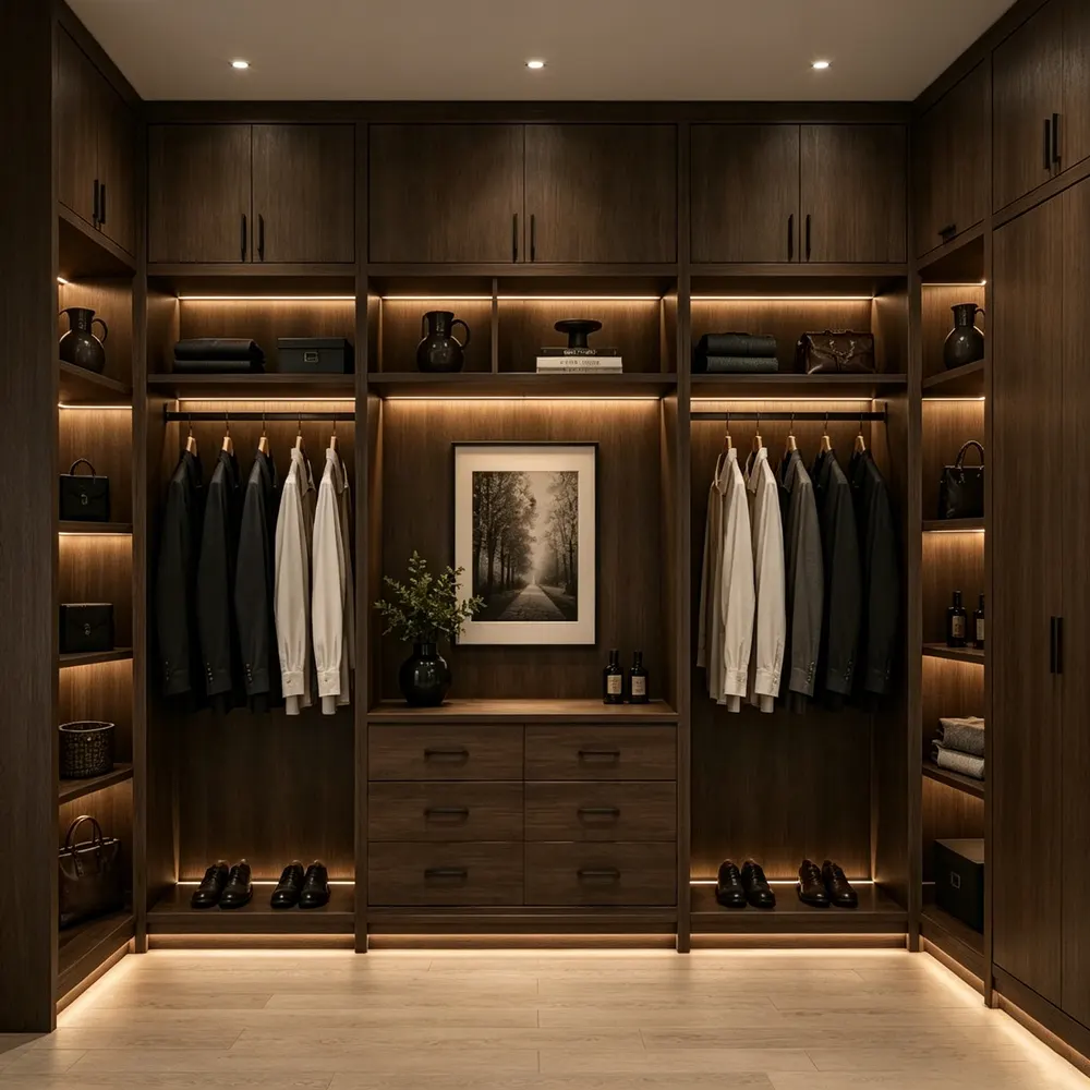 Modern Freestanding Melamine Bedroom Wardrobe