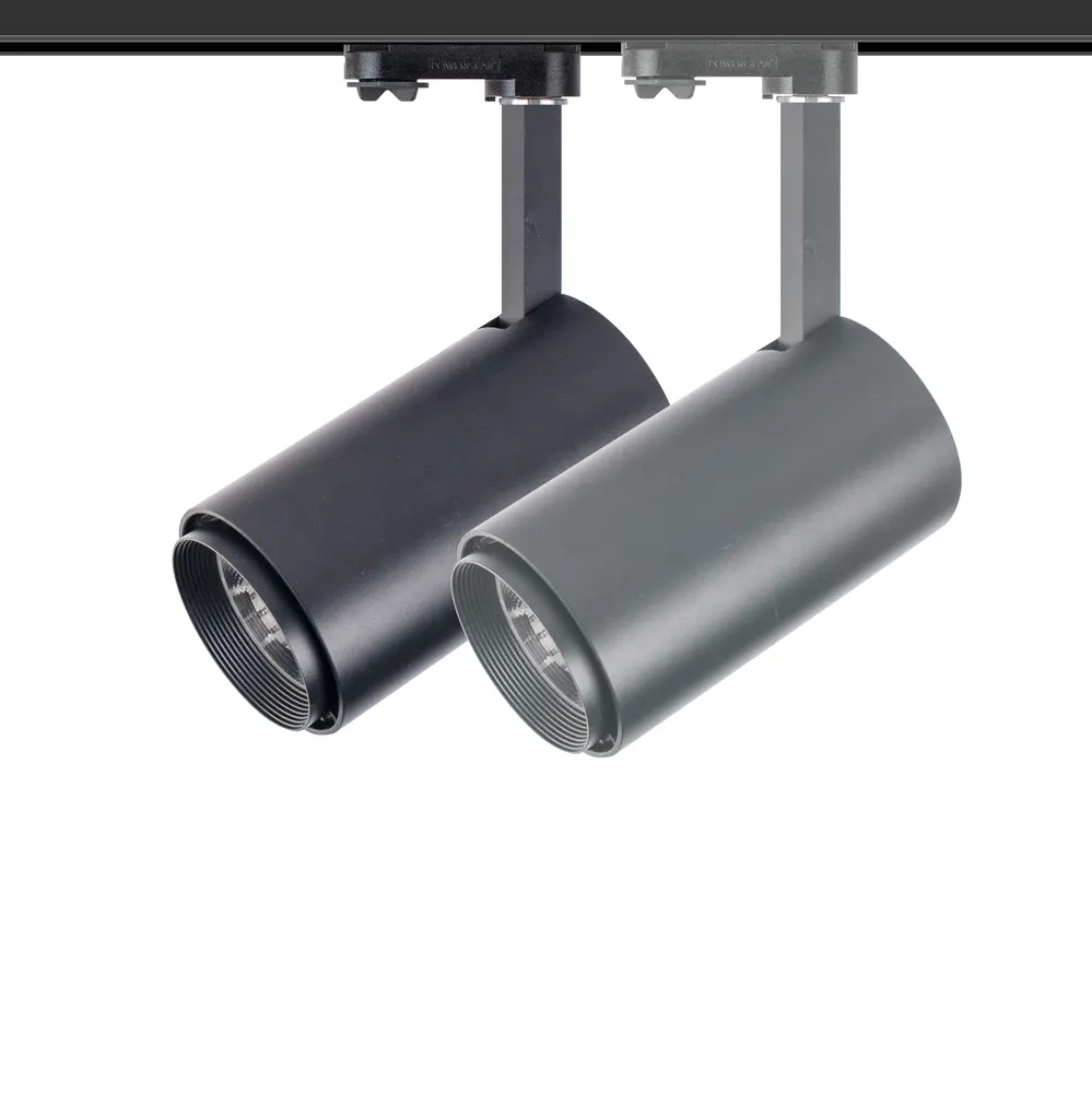 Aluminum LED Track Spotlight Black 8-30W 2/3/4-Wire 4000K