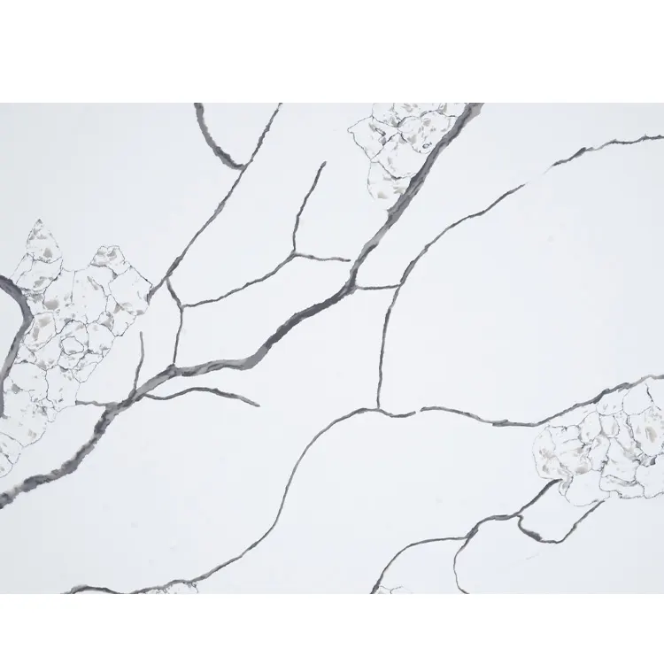 Calacatta White Engineered Quartz Slab 3200x1600mm