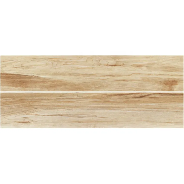 Wood-Look Glazed Porcelain Floor Tile 200x1000mm