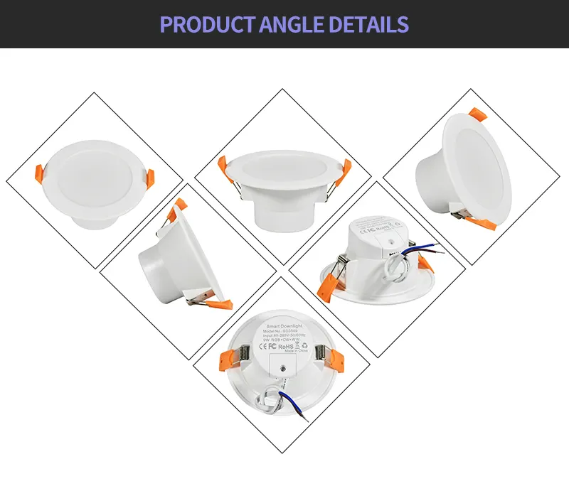 Smart Recessed Aluminum LED Downlight product sample