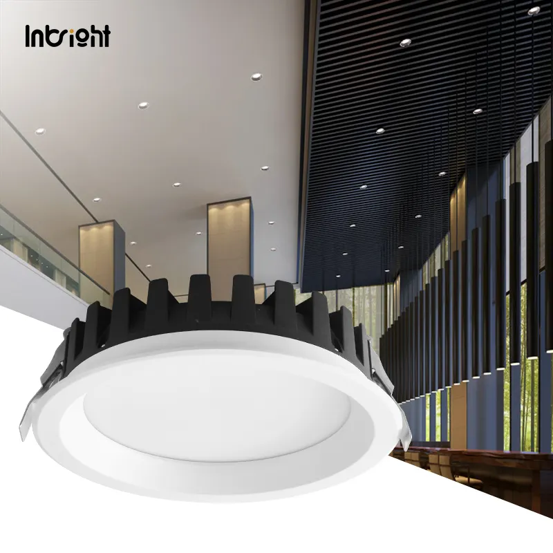 Dimmable Recessed Round COB LED Downlight 15-42W