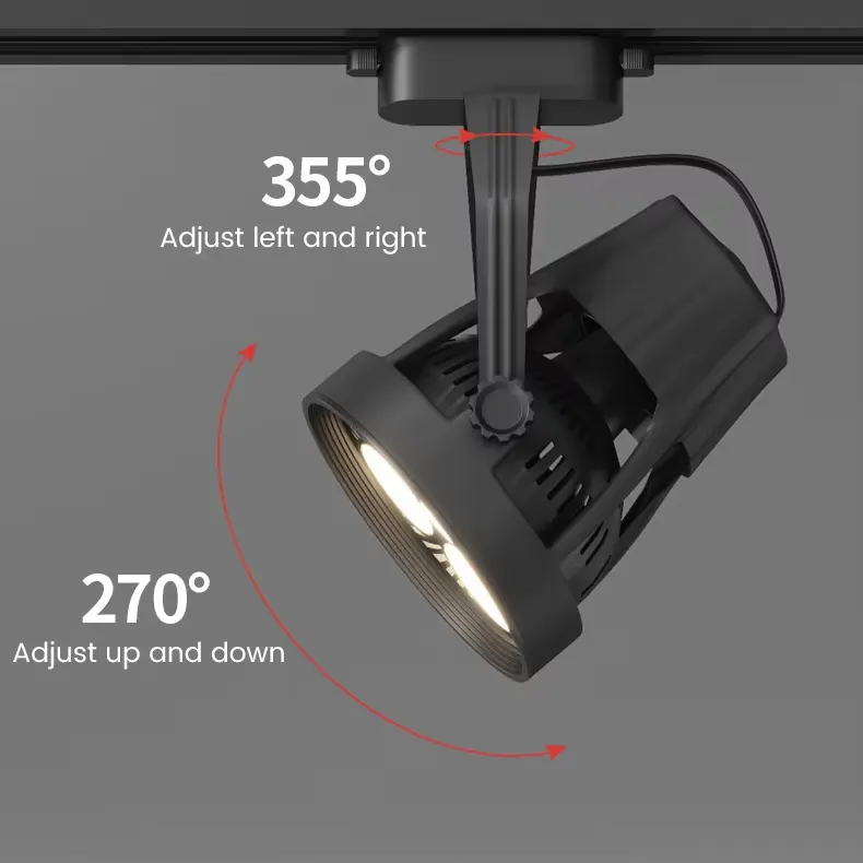 Adjustable LED Track Spotlight 25-45W