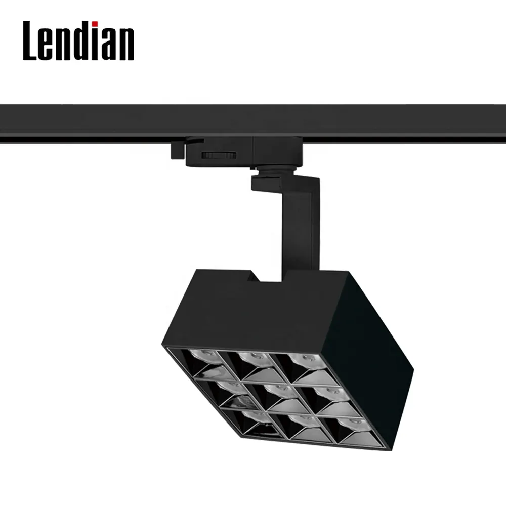 Adjustable Aluminum Magnetic COB LED Track Spotlight Black/White 40W