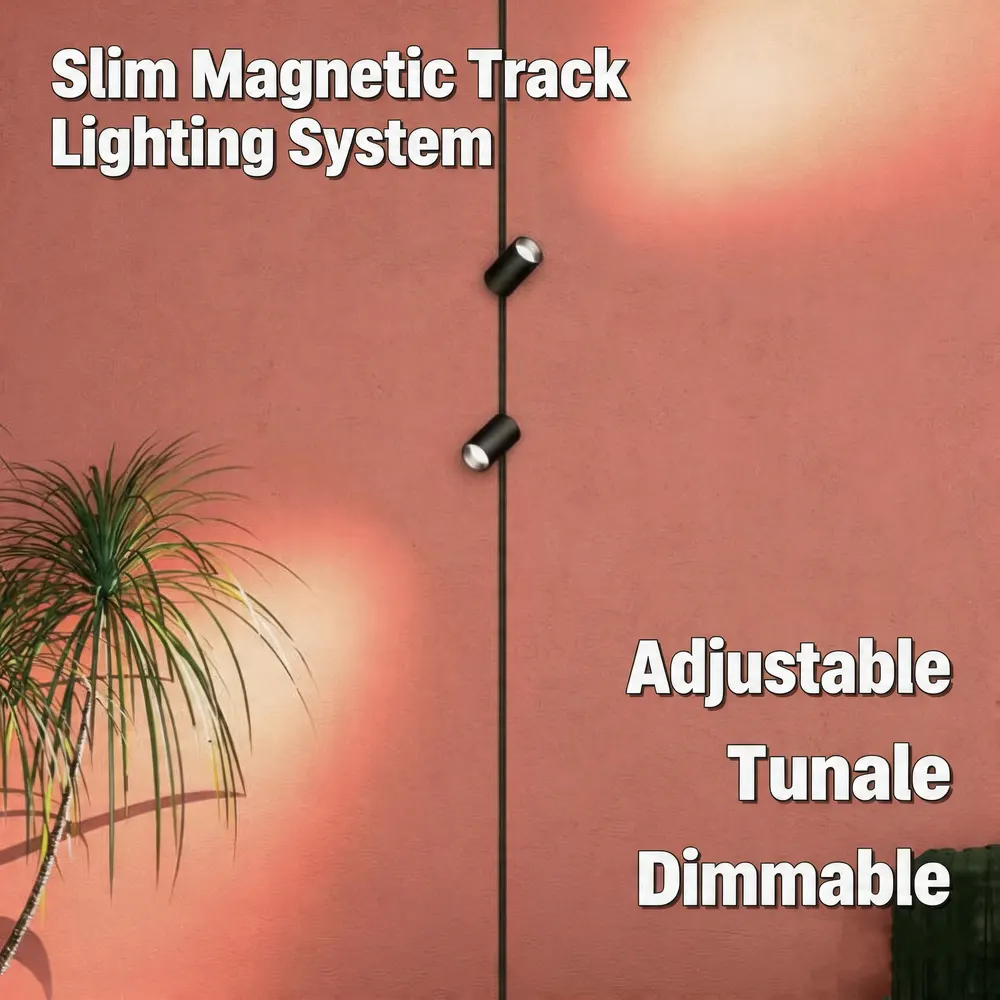 Slim Dimmable Magnetic Track Wall Washer Light 3000K/4000K product sample