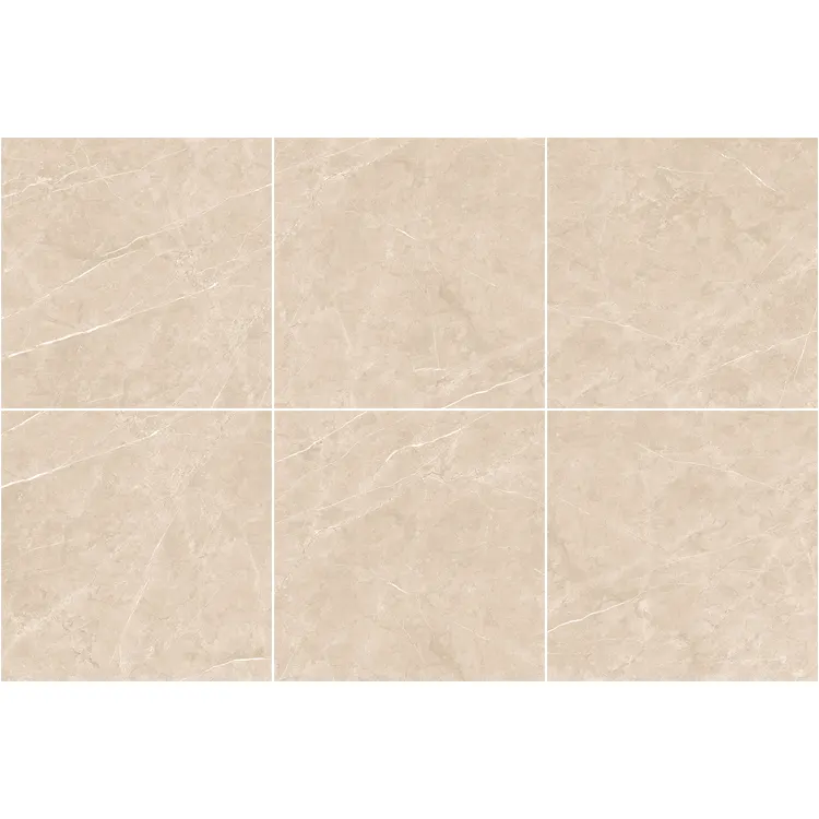 Marble-Look Polished Porcelain Floor Tile 600x600mm