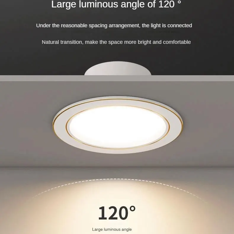 Anti-Glare Recessed Round LED Downlight 6W