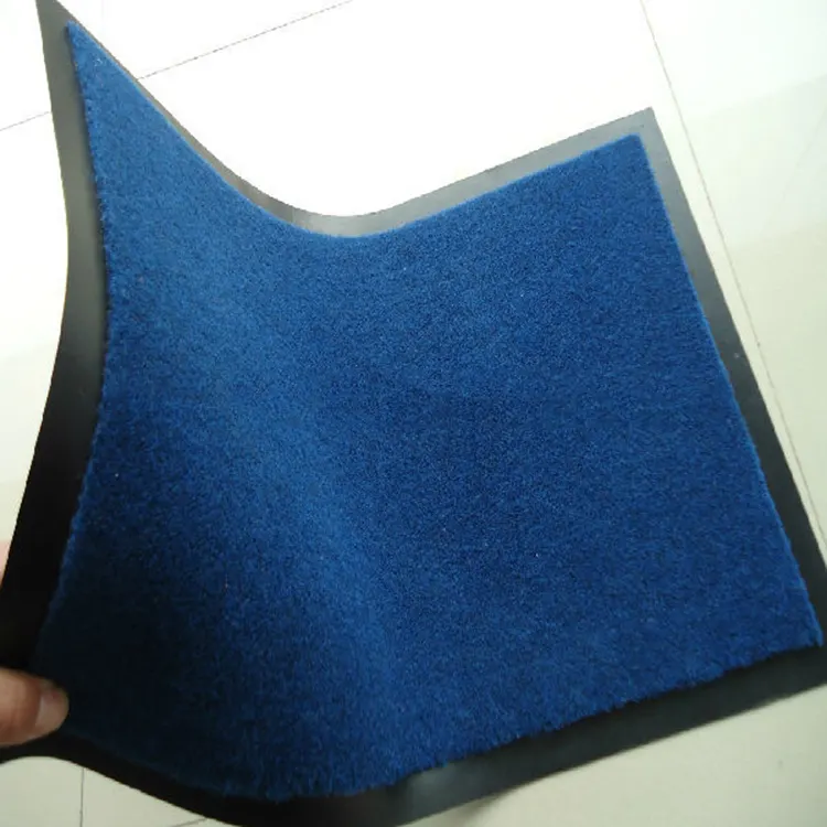 Polyester Entrance Door Mat 4-8mm Thick With PVC Backing