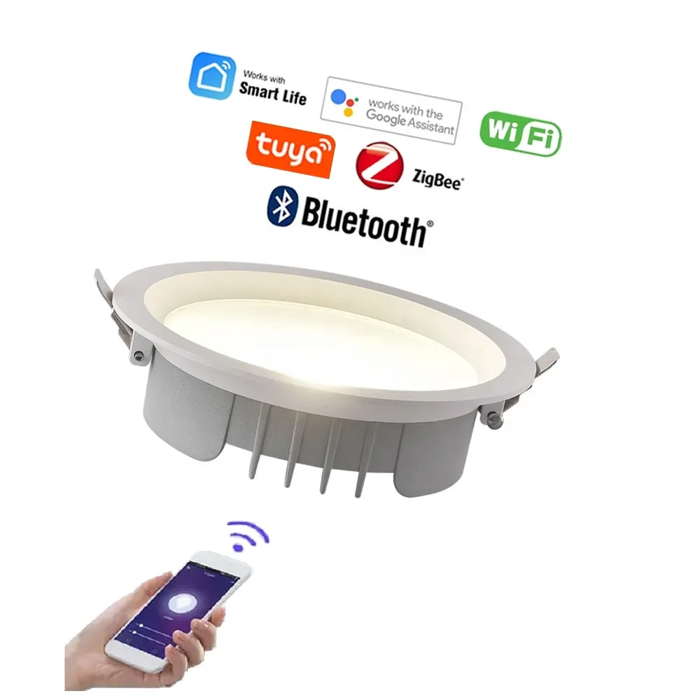 Slim Smart Dimmable LED Downlight 9/12W IP44 90mm