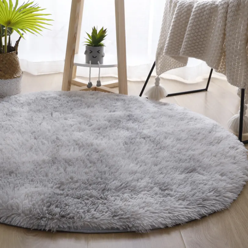 Polyester Area Rug 30-50mm Thick With Latex Backing
