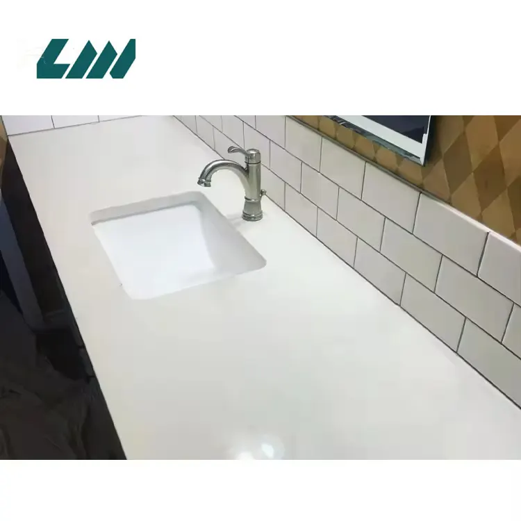 White Engineered Quartz Slab 3200x1600mm