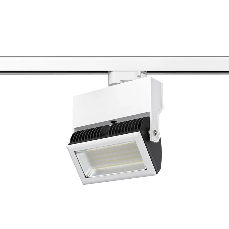 Adjustable Aluminum LED Track Spotlight 20-50W For 4-Wire Track